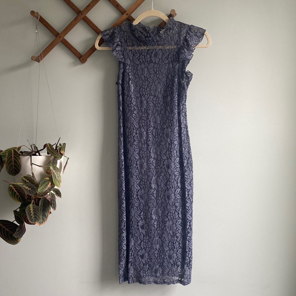 Gray Lace dress